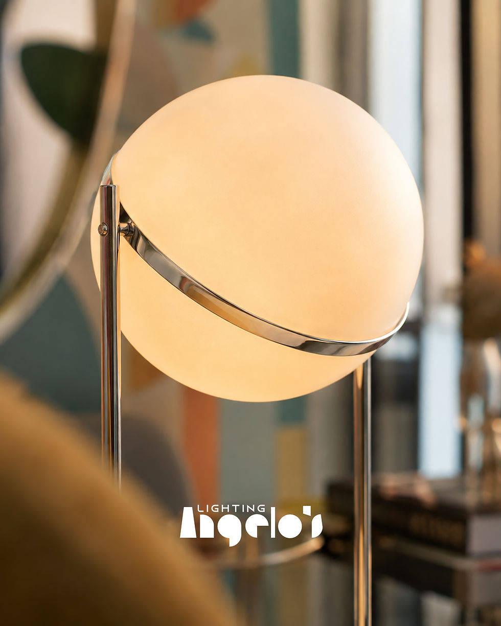 Thumbnail: Olynd Floor Lamp | Modern Double Sphere Standing Light | Anglos Lighting