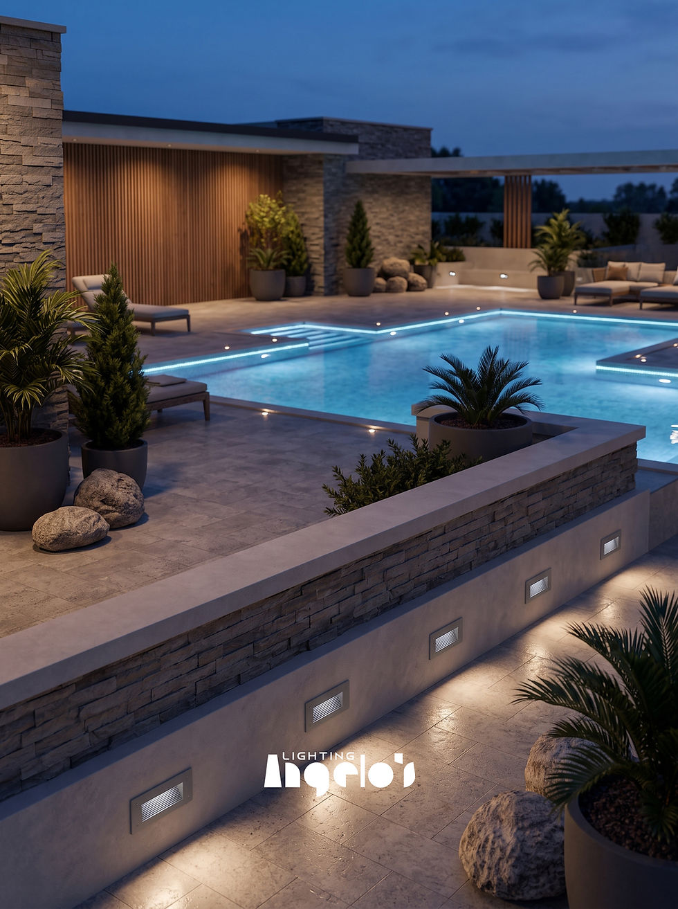 Thumbnail: Lumena Outdoor LED Step Light | Recessed Stair Wall Light | IP65 Waterproof
