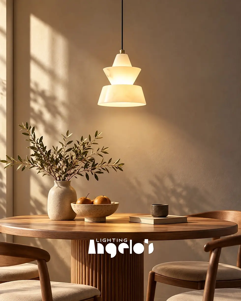 Nerelle Sculptural Layered White Pendant Light | Angelo’s Lighting