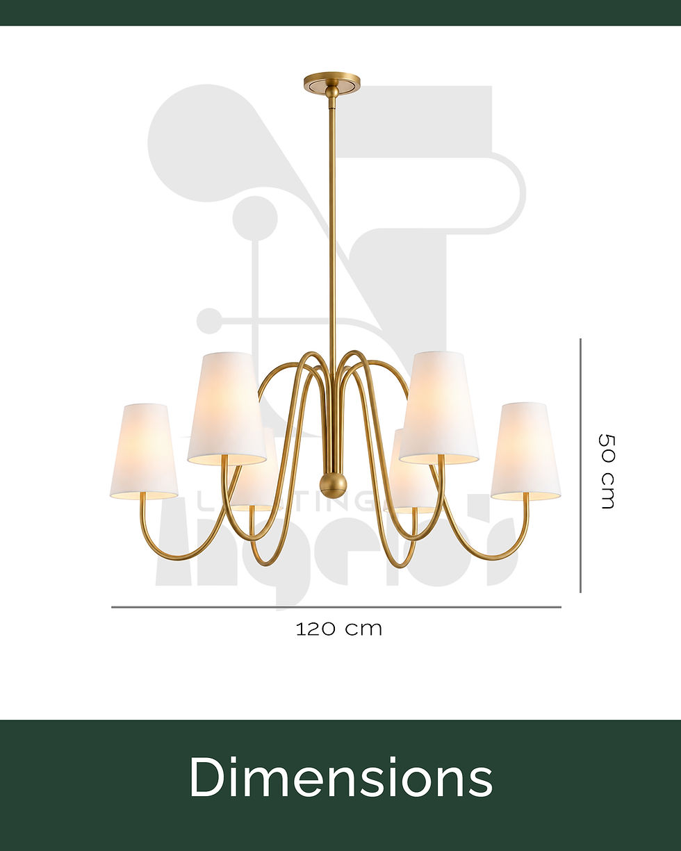 Thumbnail: Arvelle Chandelier | Modern Gold & Black Chandelier