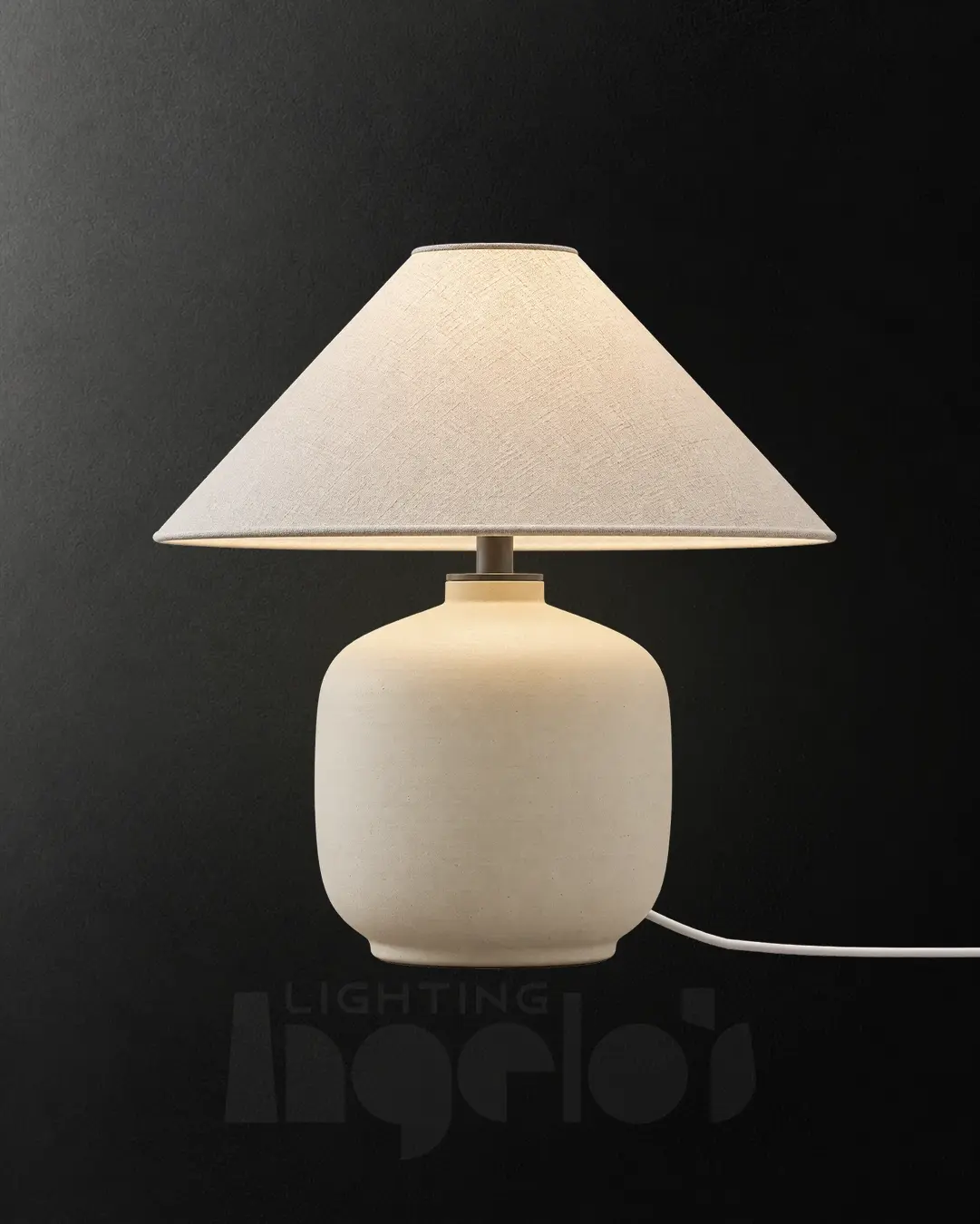 Kaena Rustic Ceramic Table Lamp | Angelo’s Lighting