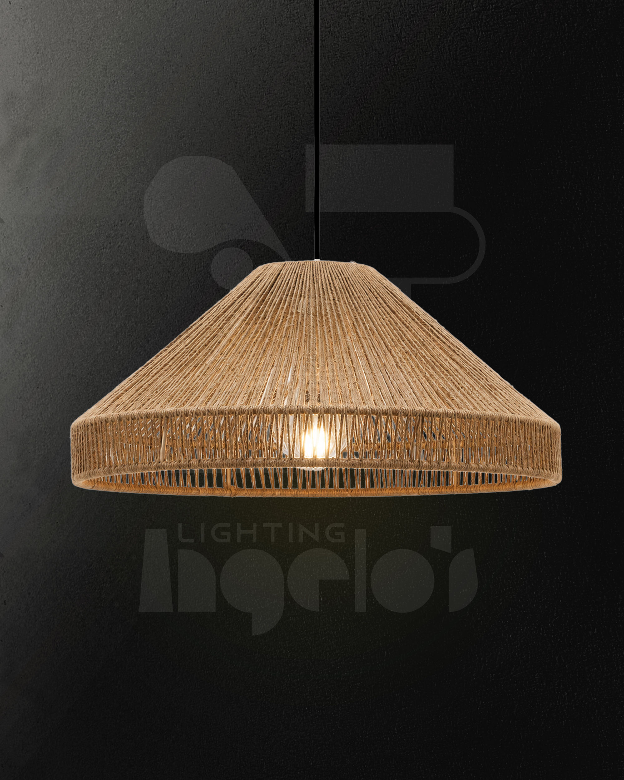 Wovara Rattan Pendant Light | Modern Boho Woven Chandelier for Dining Room & Living Spaces