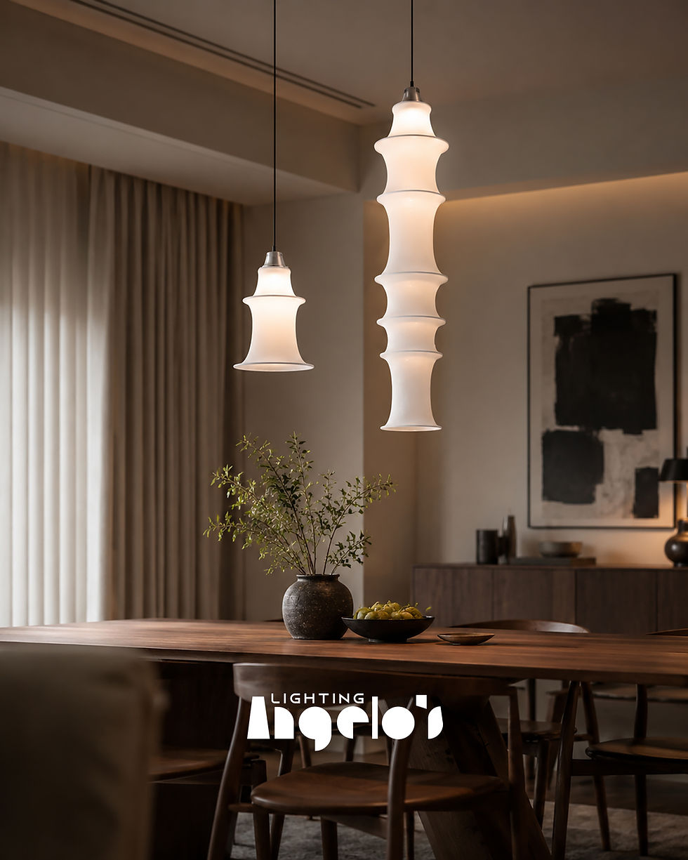 Thumbnail: Sculpt Acrylic Pendant Light – Modern Sculptural Glass Hanging Light
