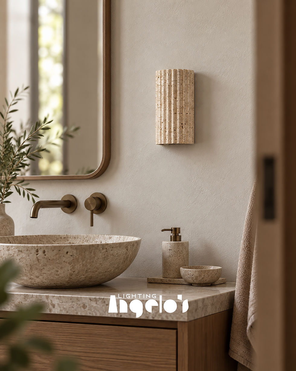 Thumbnail: Vetra LED Wall Light | Natural Travertine Up & Down Sconce