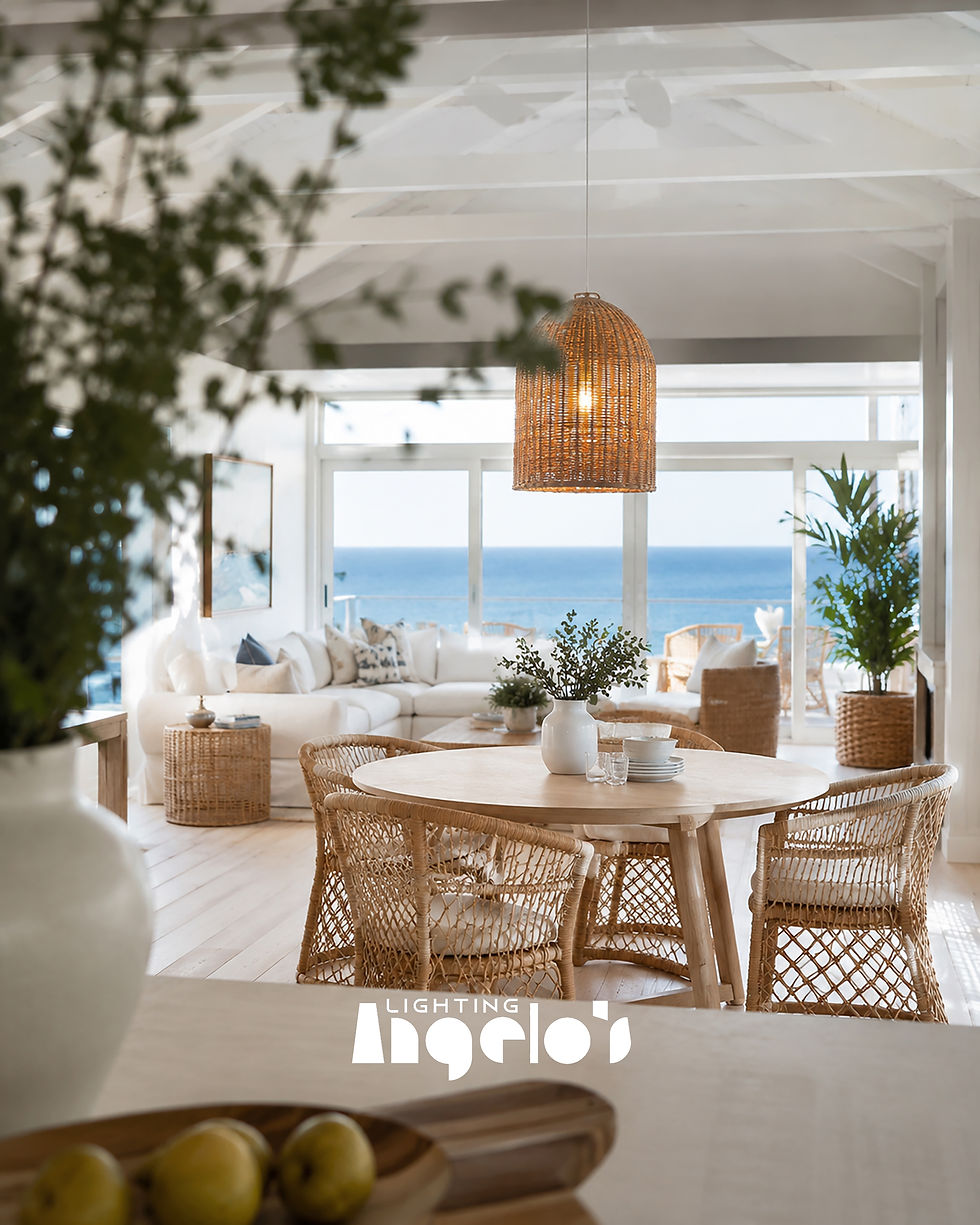 الصورة المصغرة: Kaede Rattan Pendant Light | Handwoven Natural Hanging Lamp