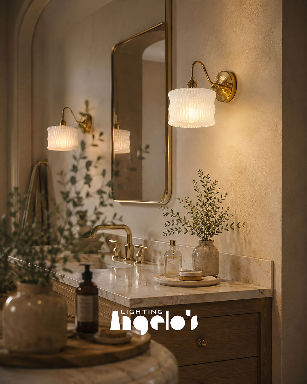 Ripple Glass Wall Light – Elegant Wavy Glass Sconce