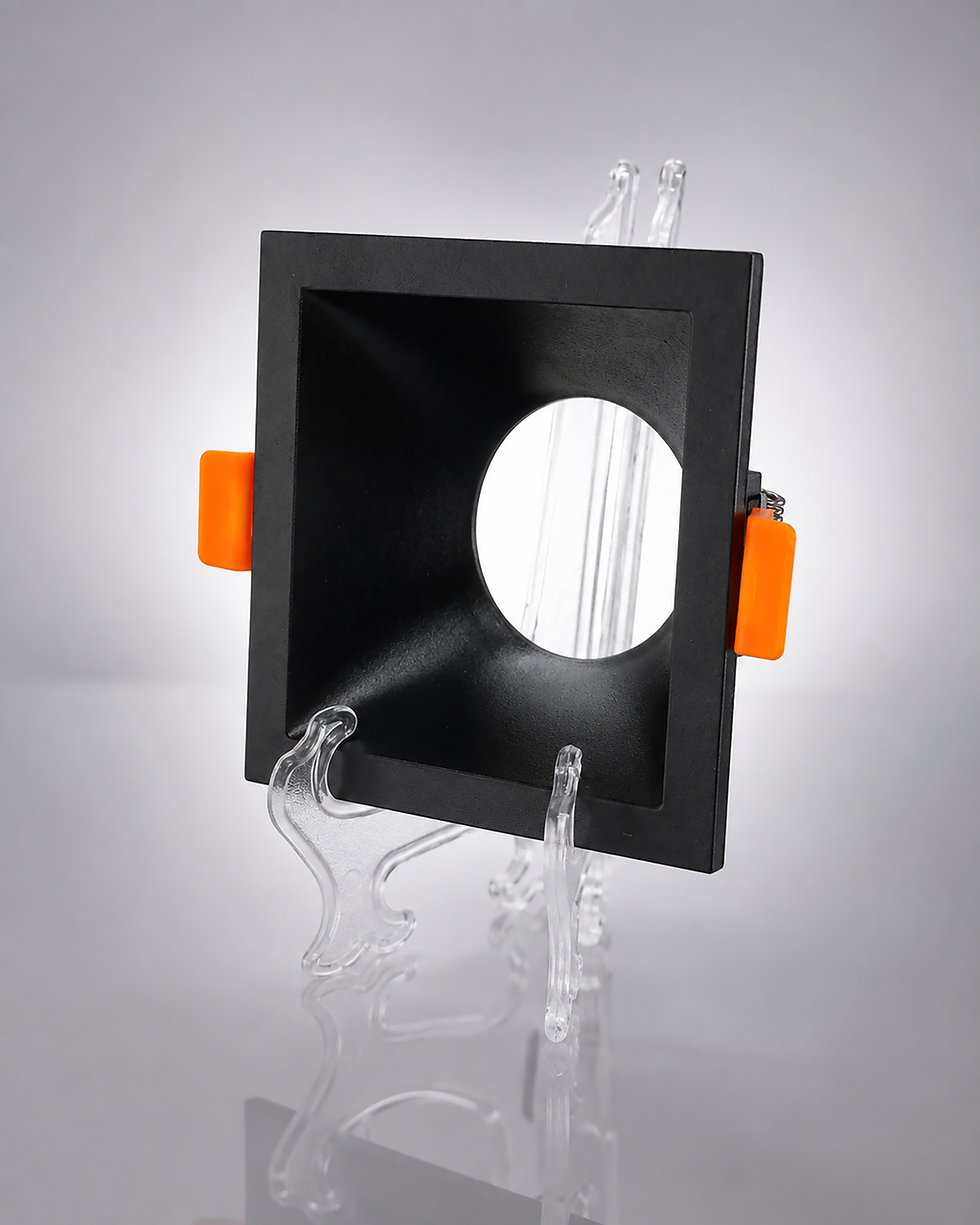 Thumbnail: Square Deep Recessed Downlight Frame Plastic
