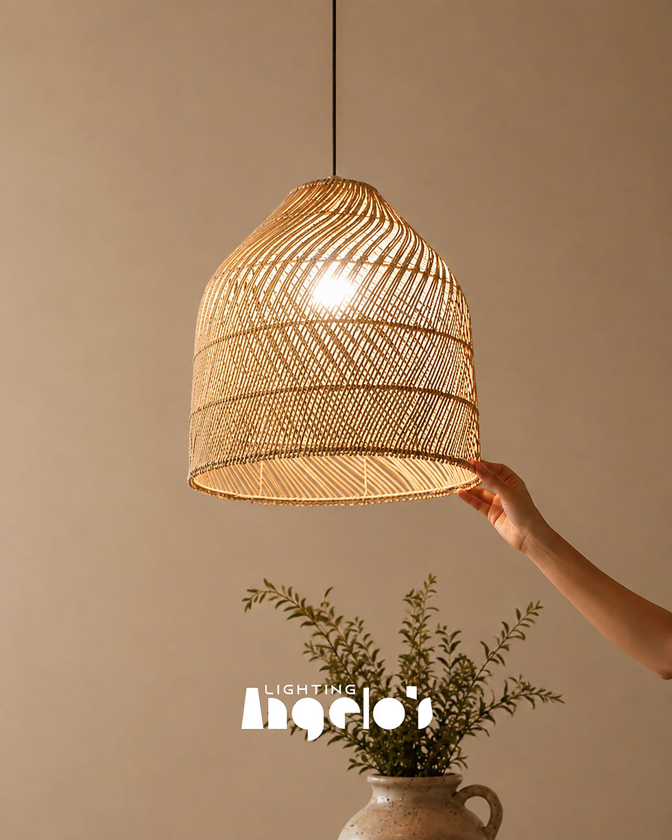 Sorelia Woven Pendant Light | Natural Rattan Lighting