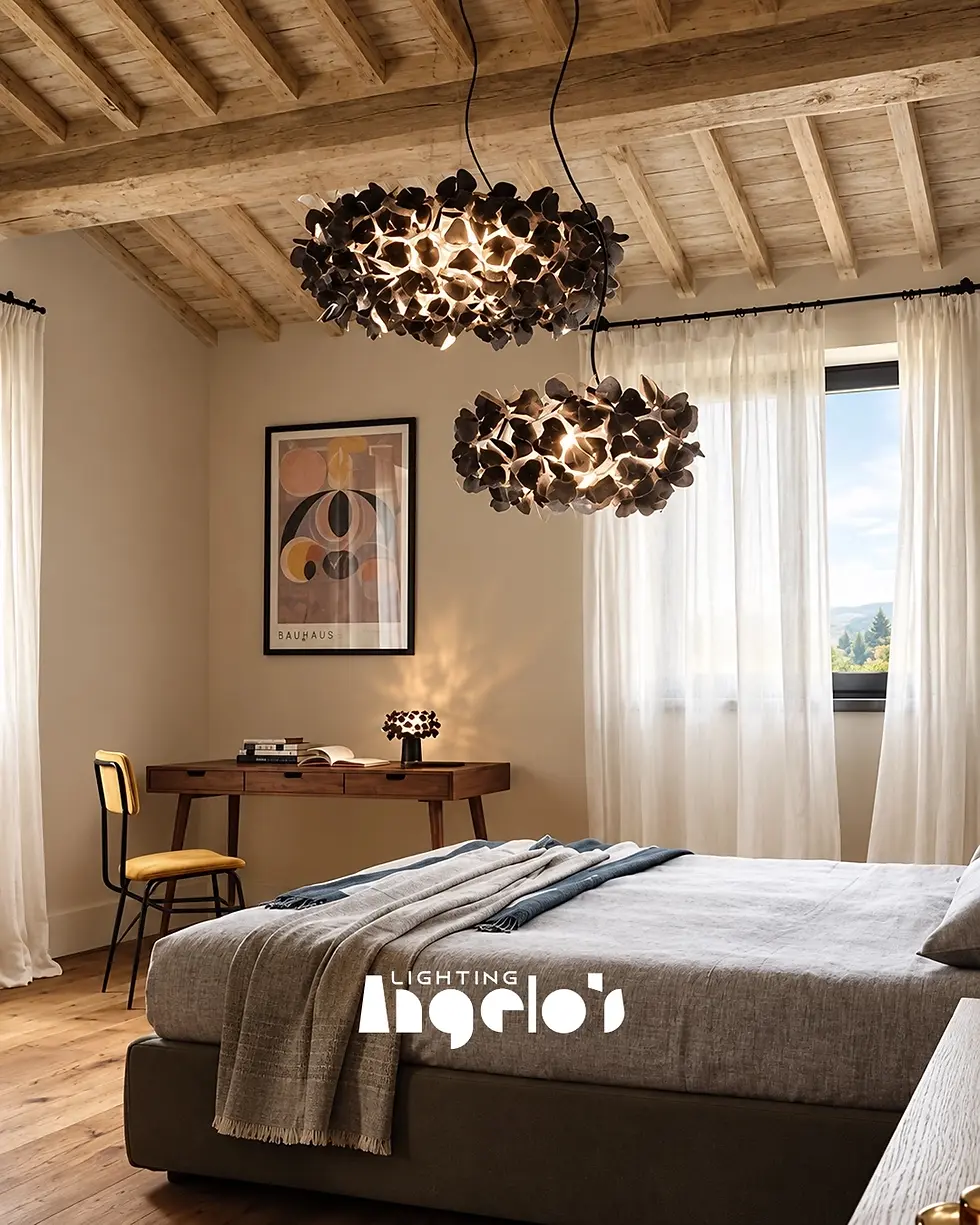 Thumbnail: Mazzo LED Floral Chandelier | White, Gold & Black