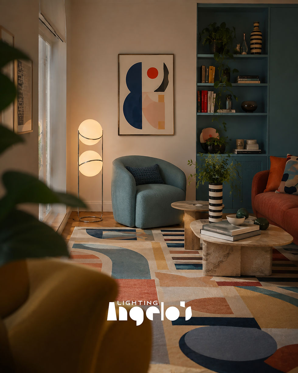 Thumbnail: Olynd Floor Lamp | Modern Double Sphere Standing Light | Anglos Lighting