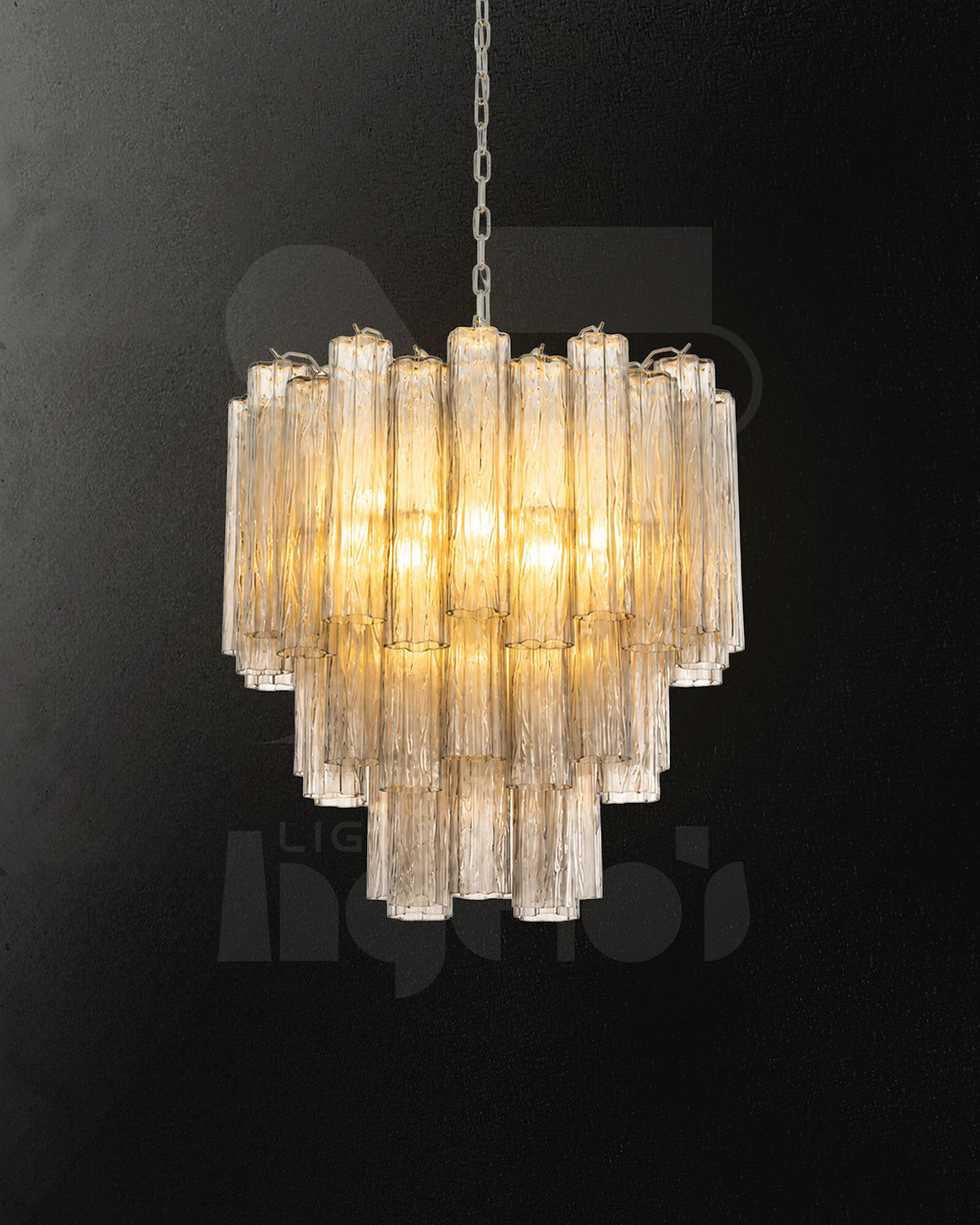 Ambrosia Chandelier | Textured Glass
