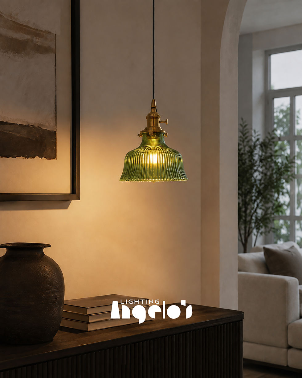 Thumbnail: Ondelle Pendant Lamp | Fluted Glass Lighting
