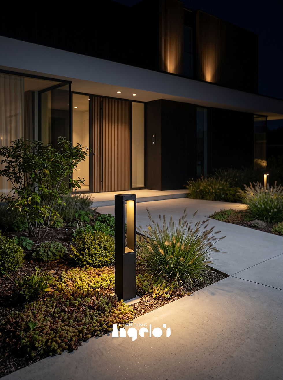 Thumbnail: Veyron Outdoor LED Bollard Light | Modern Garden Pathway Light