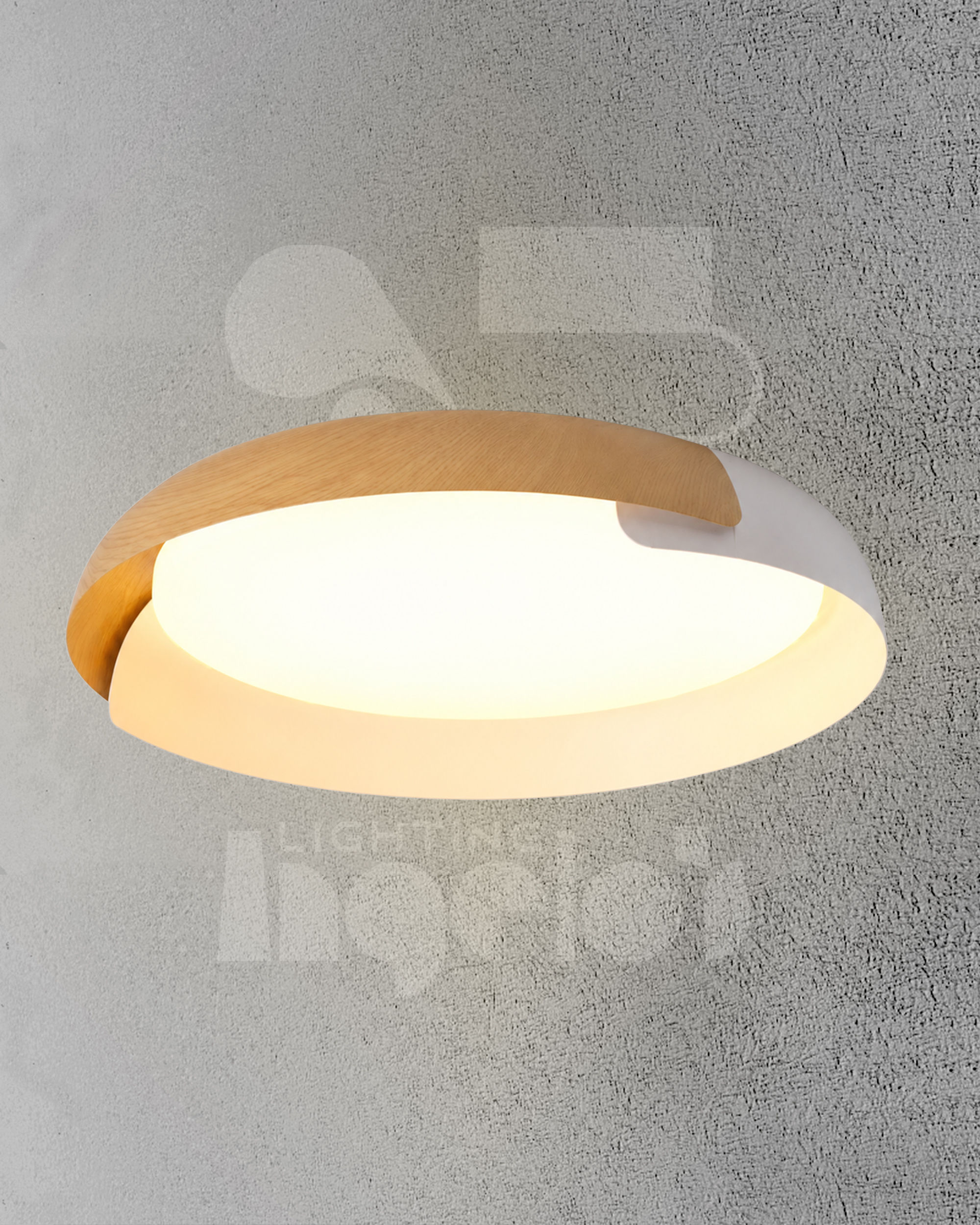 Arbora Modern Wood Ceiling Light | Nordic Flush Mount LED Ceiling Lamp