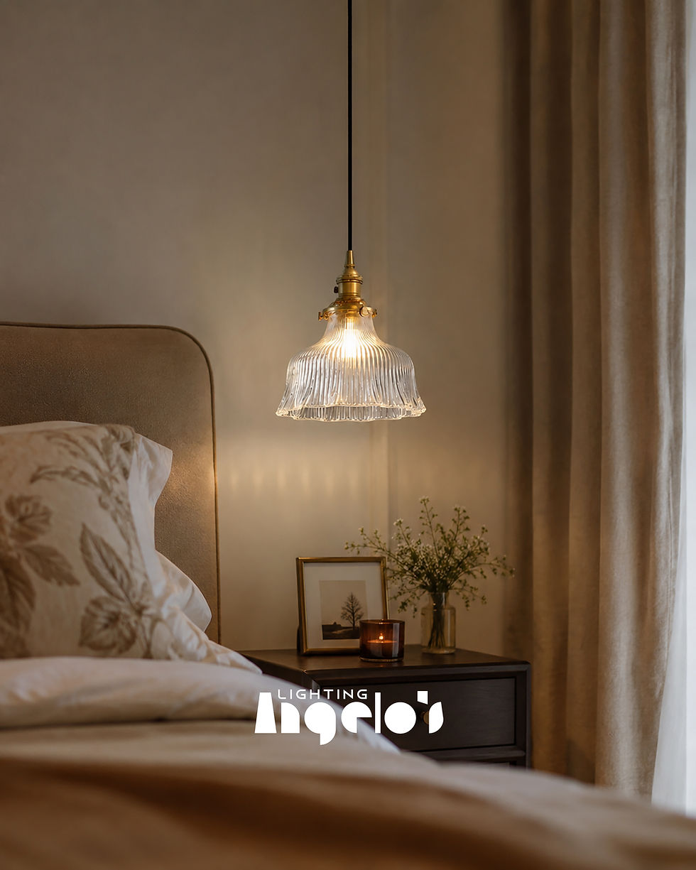Thumbnail: Ondelle Pendant Lamp | Fluted Glass Lighting
