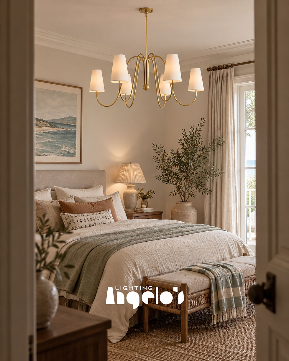 Thumbnail: Arvelle Chandelier | Modern Gold & Black Chandelier