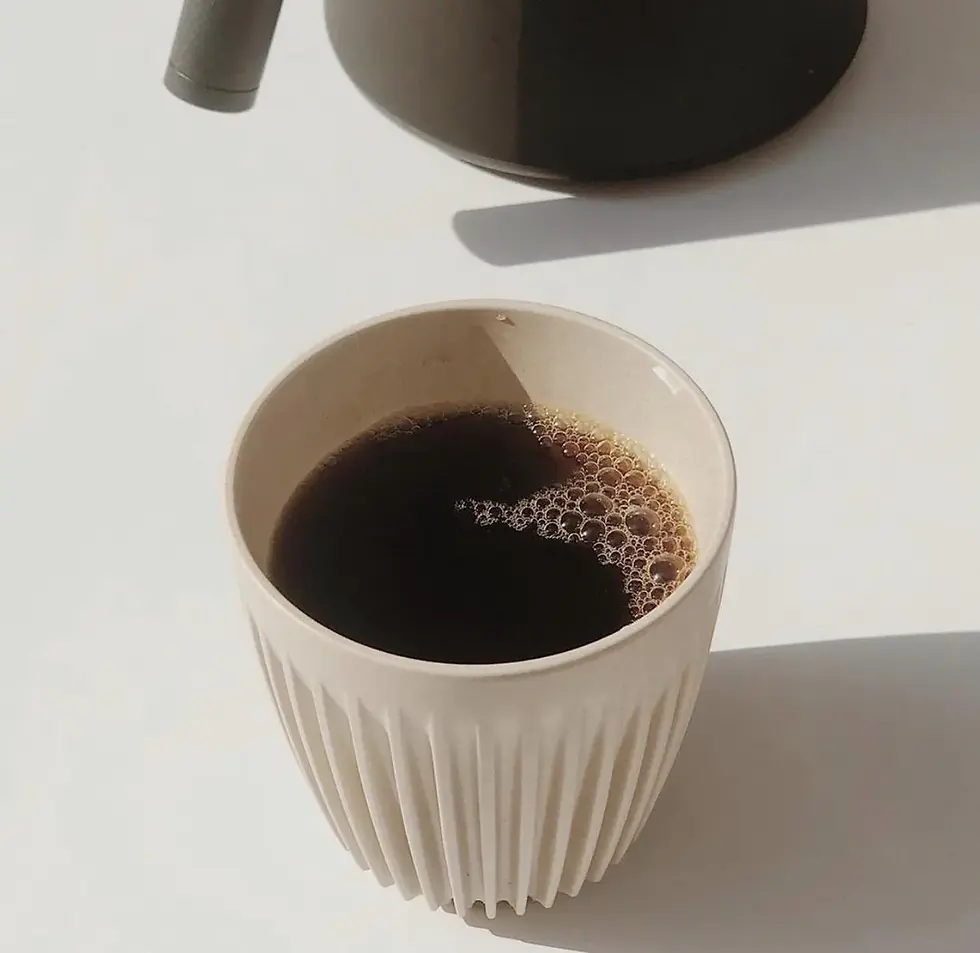 HuskeeCup Reusable Coffee Cup 8oz in Beige