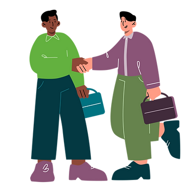 Illustration de deux professionnels de santé