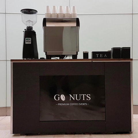 Go nuts coffee cart, front view
