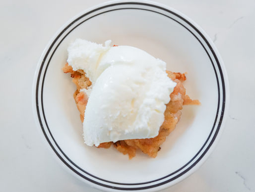 Apple Crisp with Vanilla Ice Cream