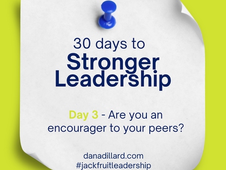 How do you show up for your peers?