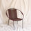 Miniature : FAUTEUIL ADULTE  - PETIT LOSANGE -  MARRON - BANDE CENTRALE GRIS FONCÉ