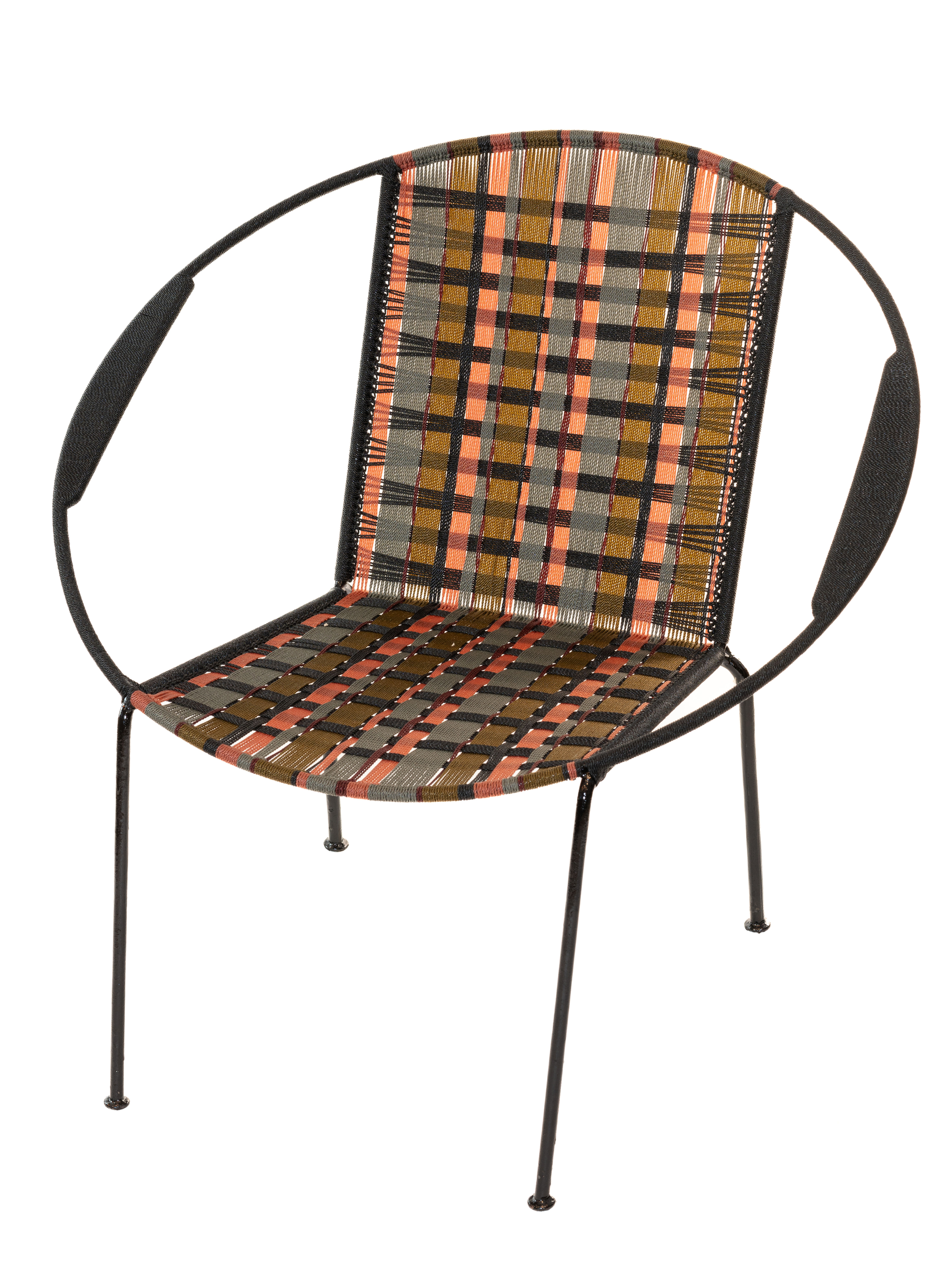 FAUTEUIL ADULTE - KENTÉ NOIR / ROUILLE / GRIS FONCÉ / MARRON / KAKI CLAIR
