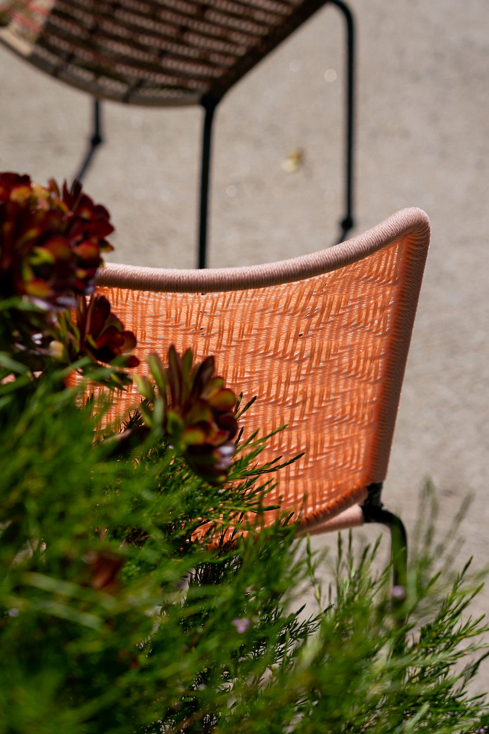 Miniature : CHAISE DROITE  ENFANT- ZOÉ -ROSE PÂLE UNI