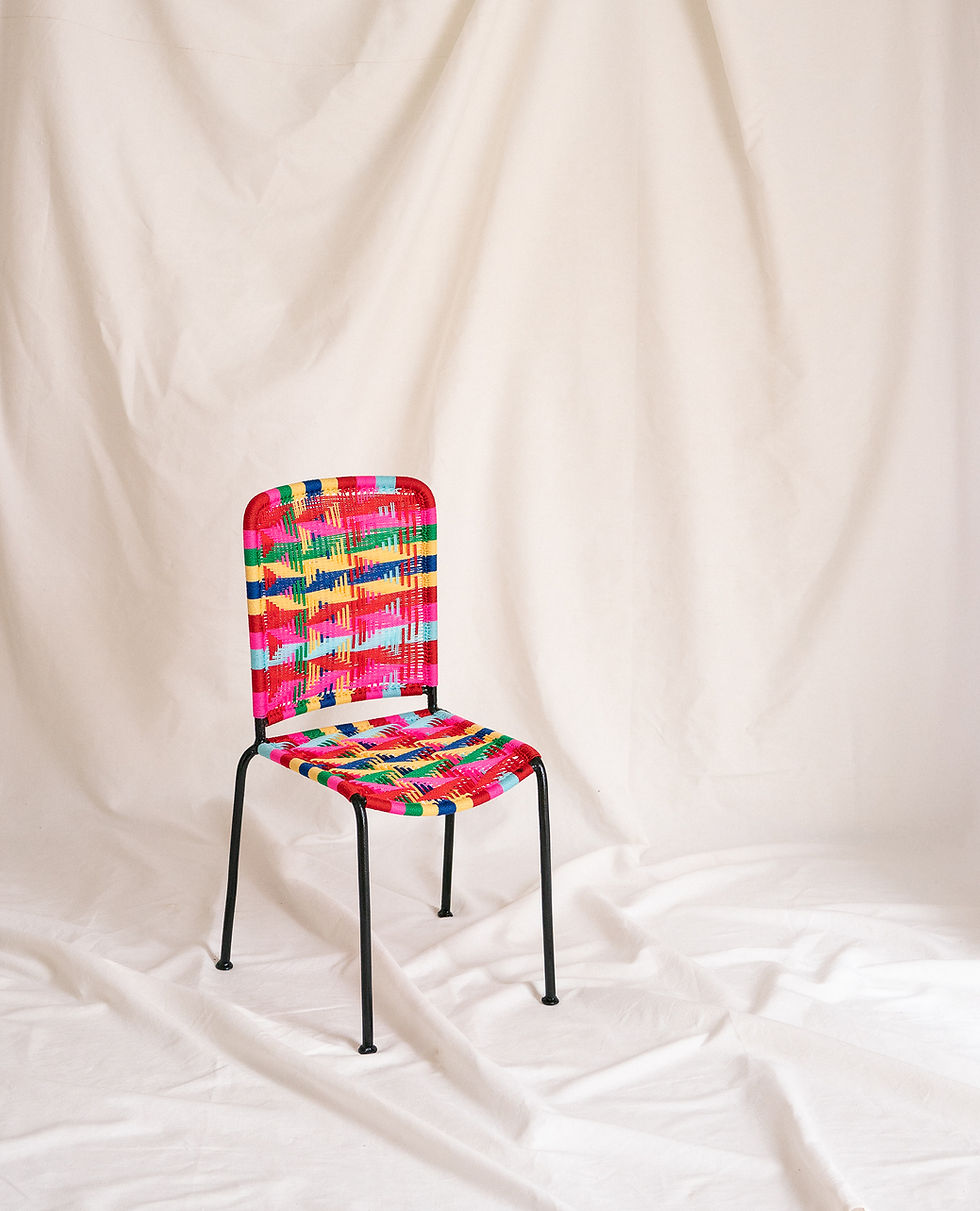 CHAISE DROITE  ENFANT- TAÏSSA -ROUGE-ROSE-VERT-BEIGE-BLEU- TURQUOISE