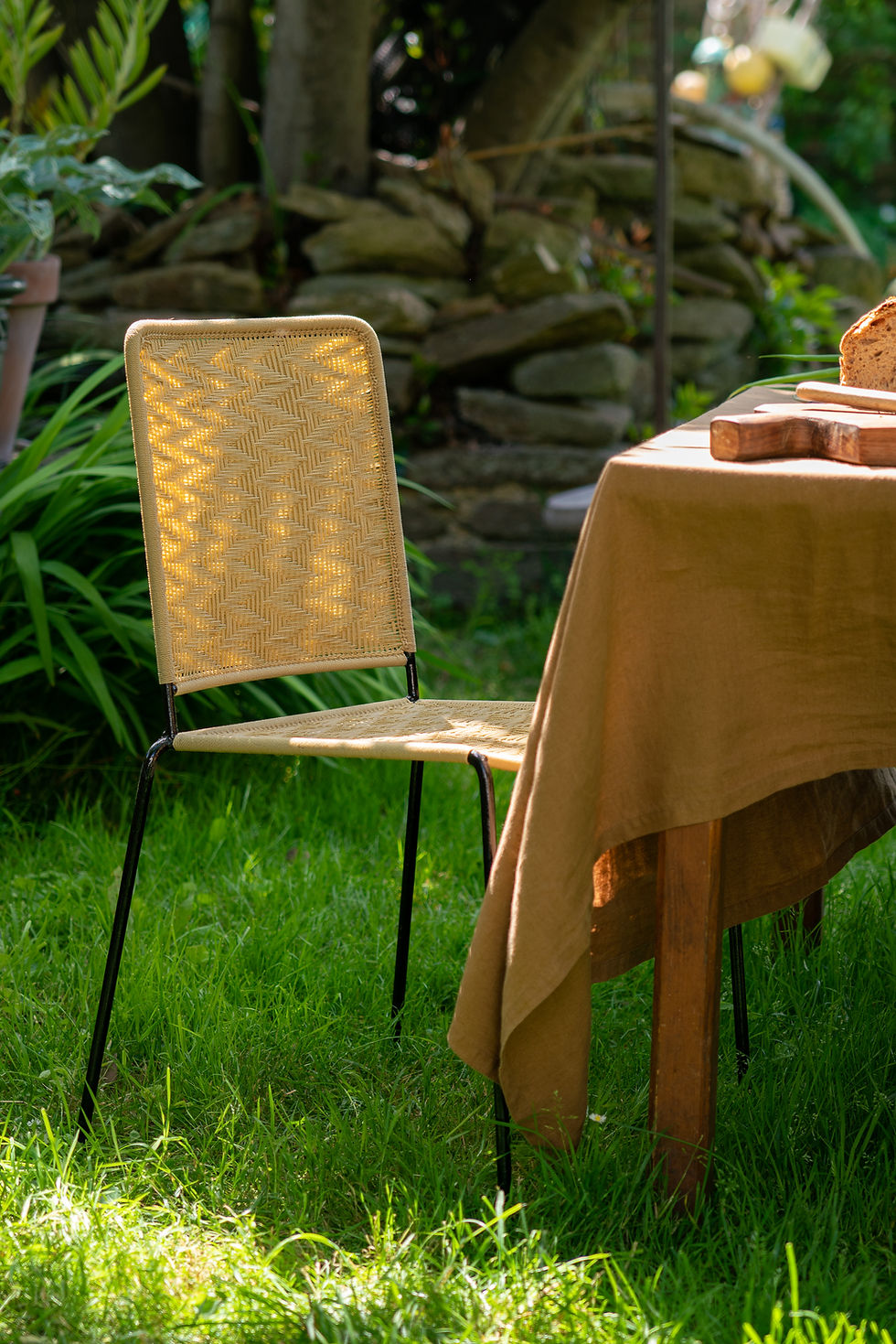 Miniature : CHAISE DROITE - ZOÉ - BEIGE UNI
