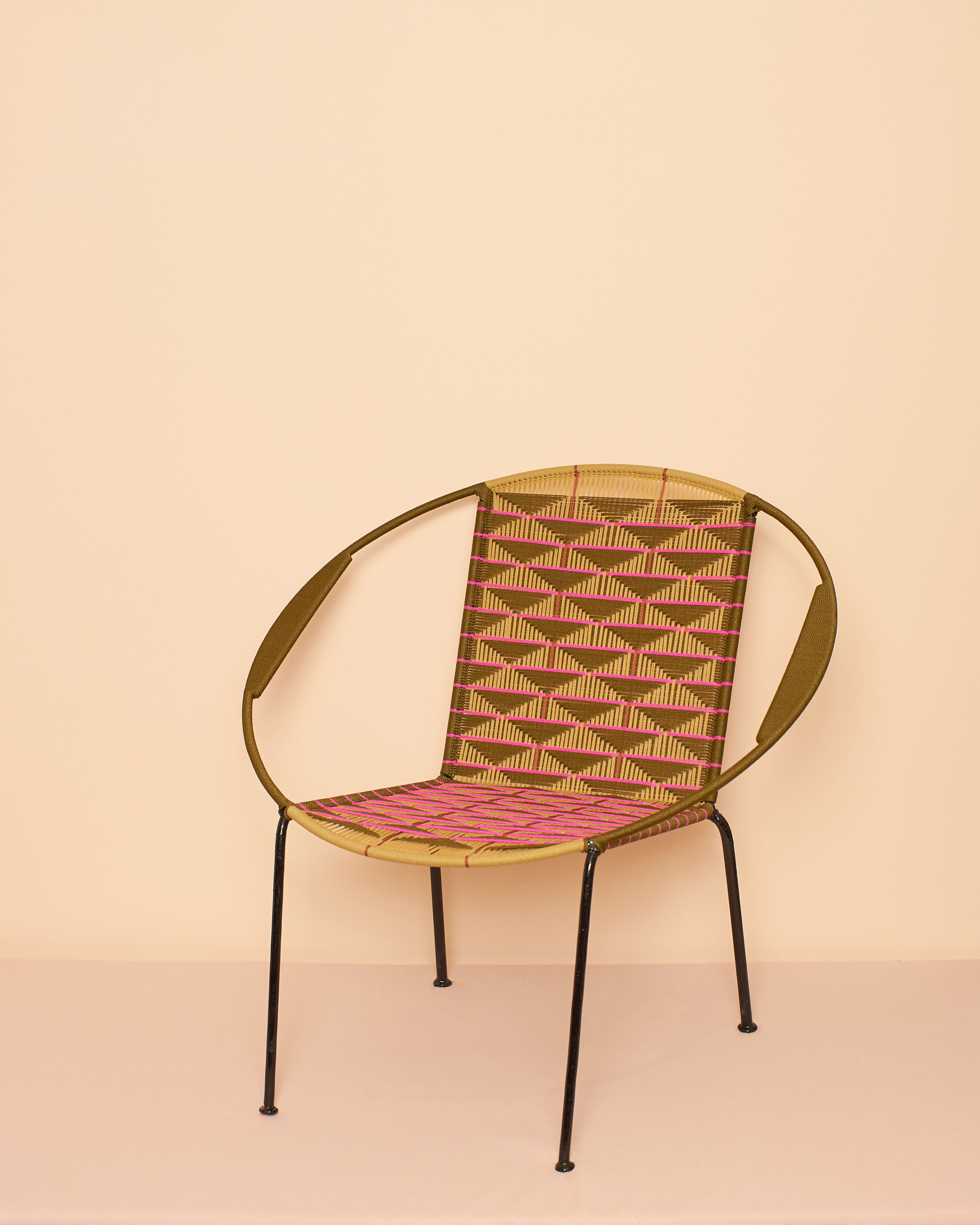 FAUTEUIL ADULTE - LAURA KAKI CLAIR / BEIGE / ROUILLE / ROSE