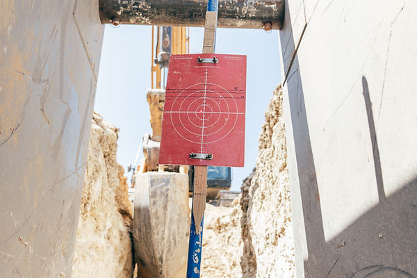 A paper target used at a heavy construction site in Ft. Worth Texas.