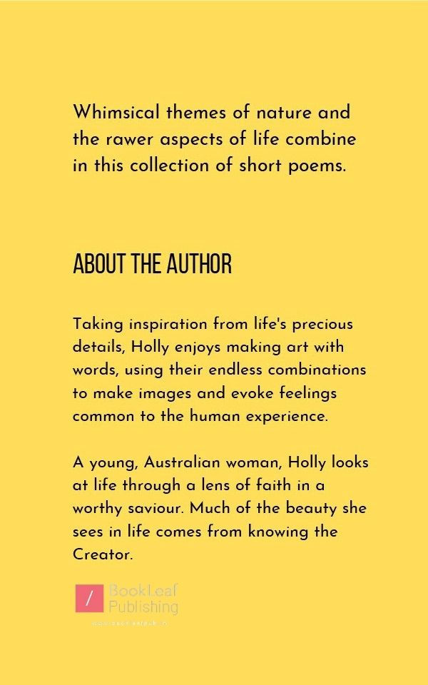 Thumbnail: A Collection of Poems by Holly Parker
