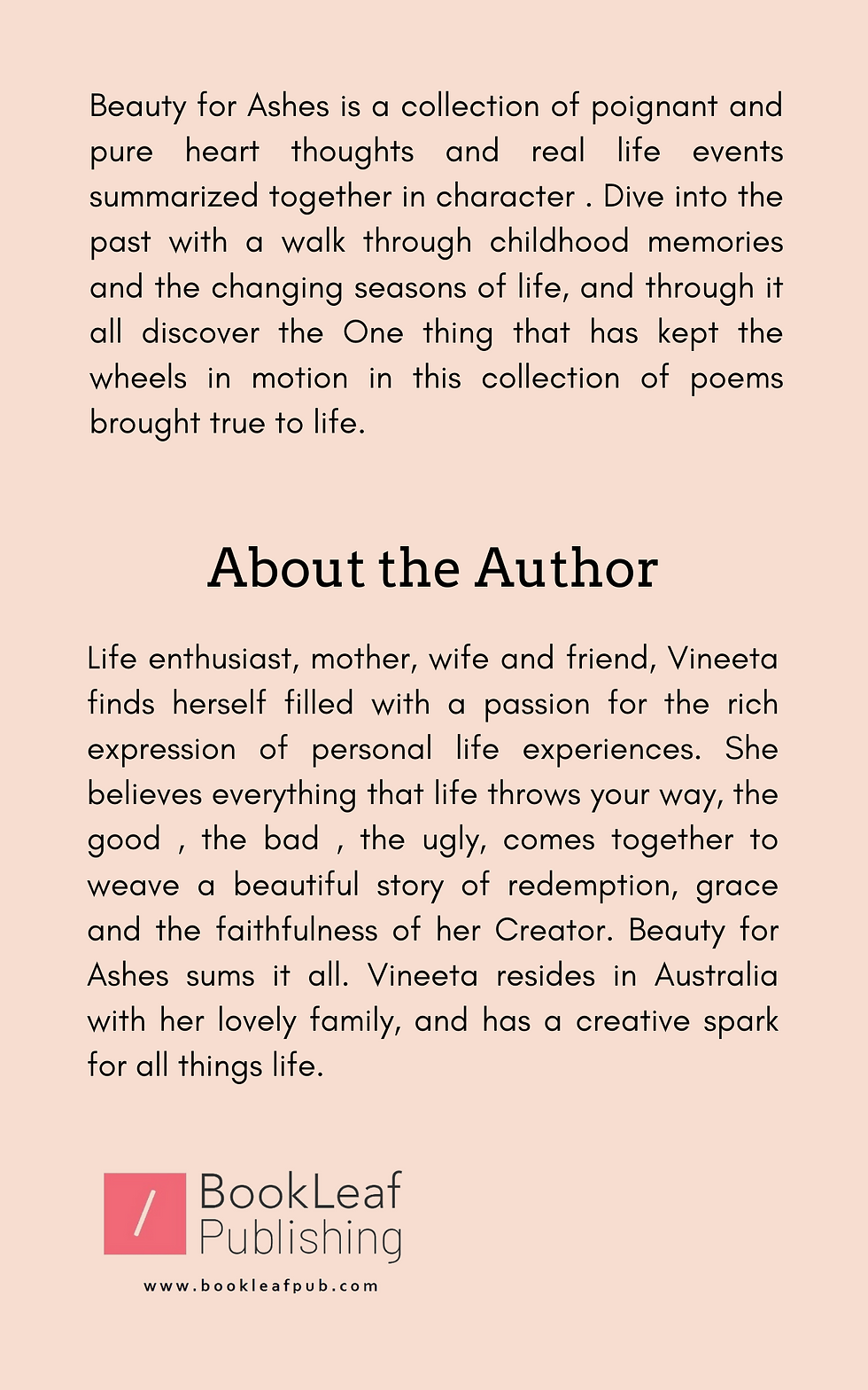 Thumbnail: Beauty for Ashes - And everything in between...