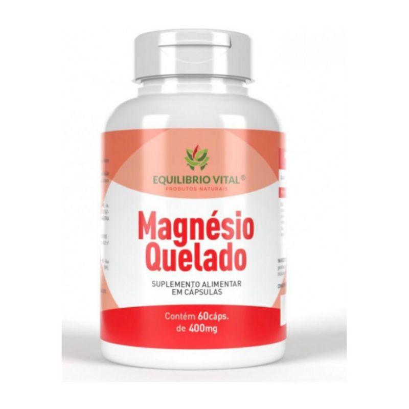 Magnésio Quelado 60 cápsulas 400mg Equilíbrio