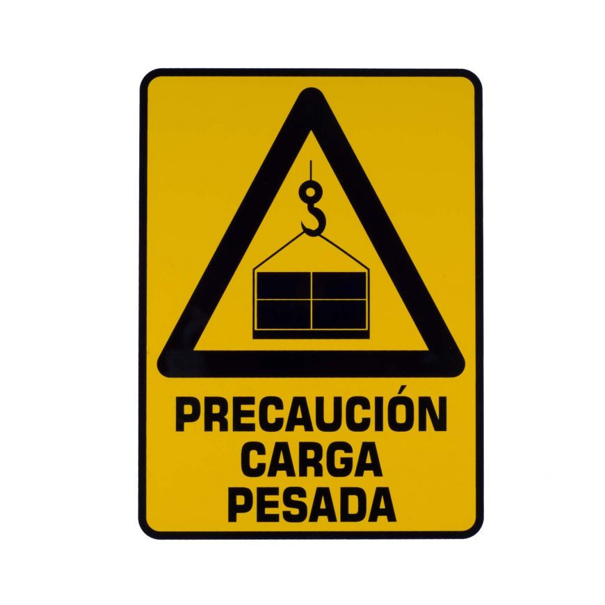 Señalamiento Precaución Carga Pesada