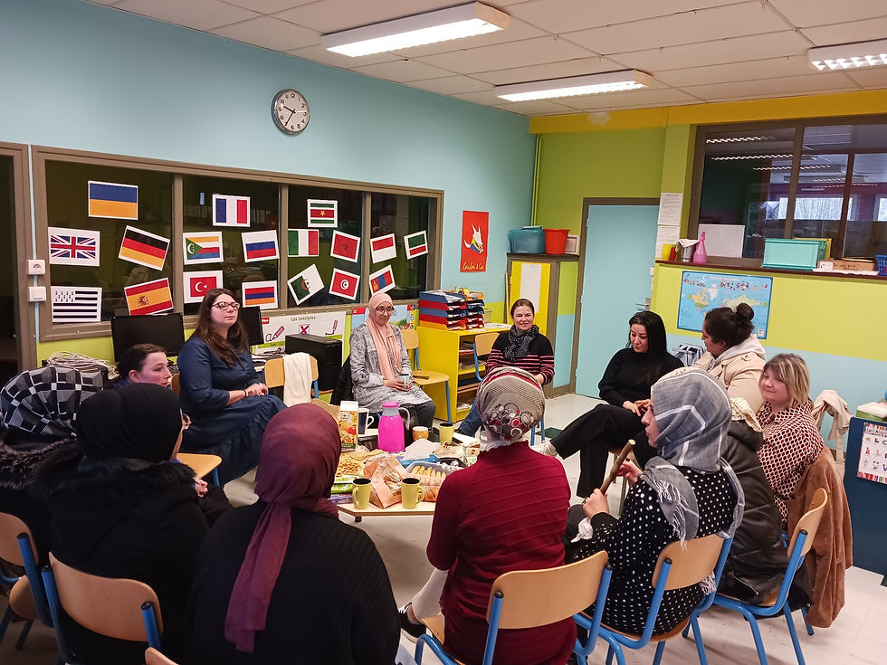 Papote dej à l'école primaire ( café philo conçu pour des mamans allophones