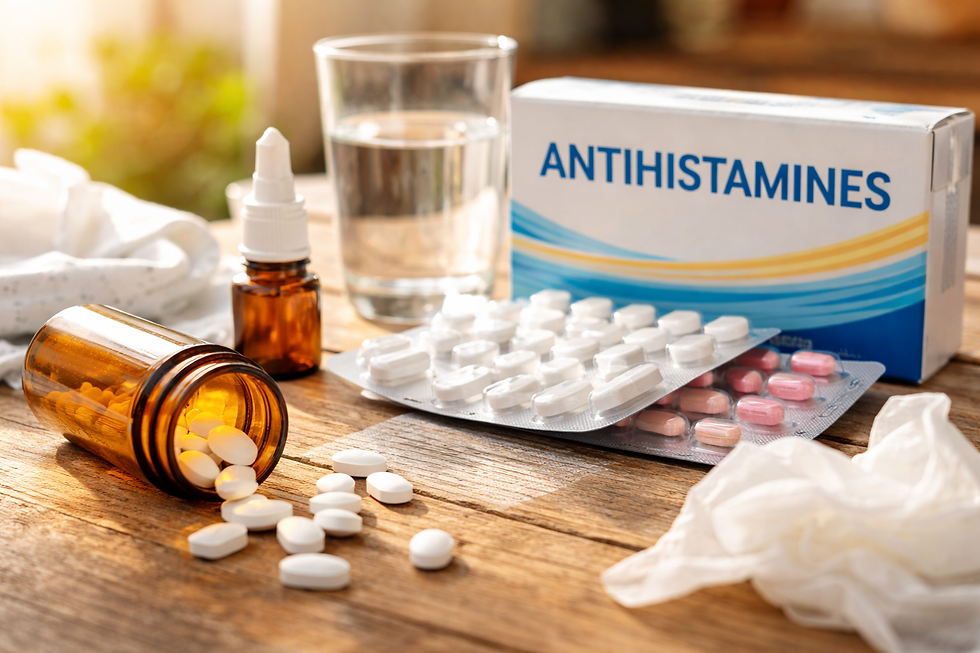 Antihistamine medication and long-term considerations for eczema and skin health