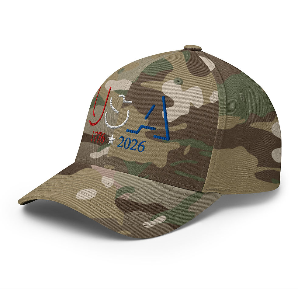 Thumbnail: USA 250 Structured Twill Cap by FlexFit