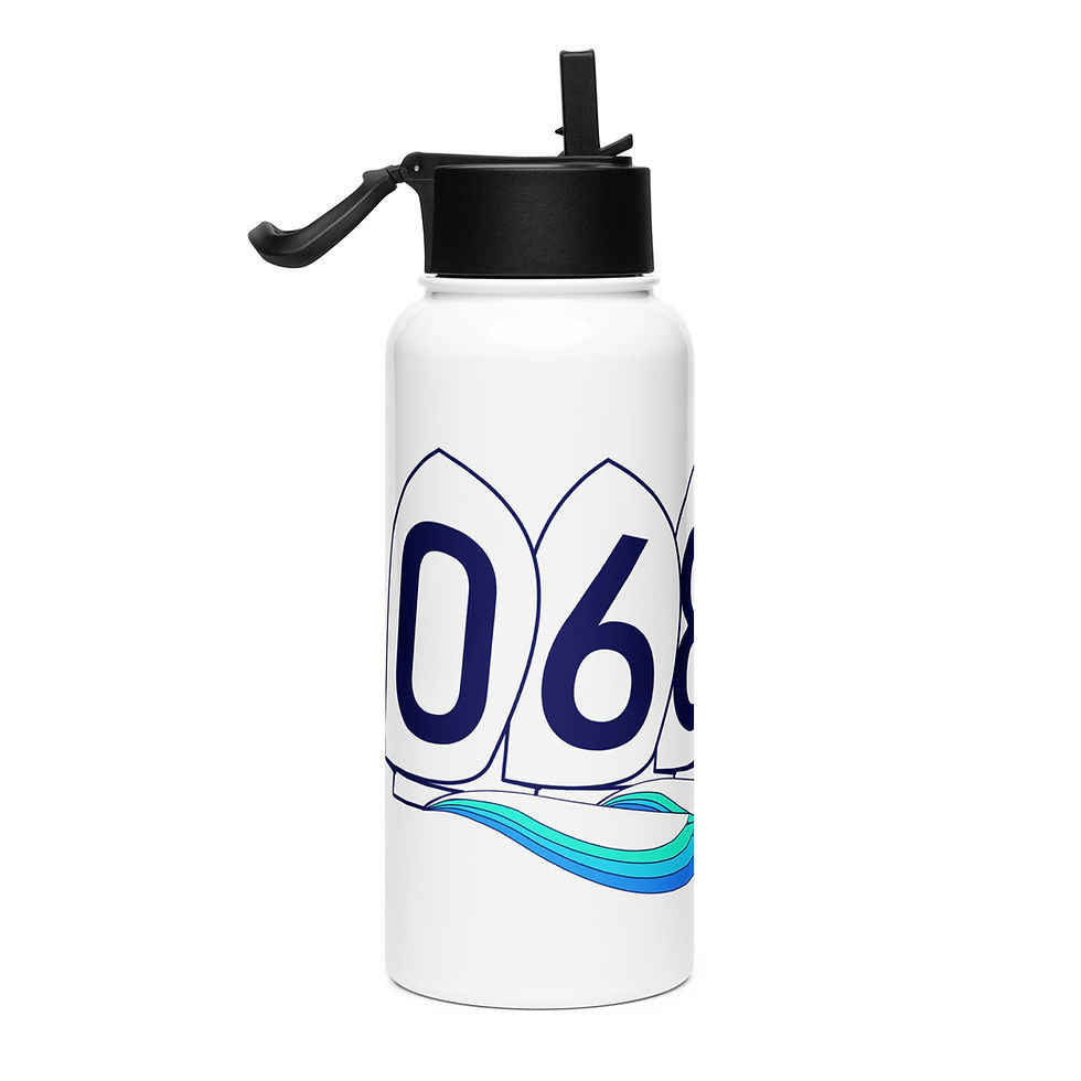 Thumbnail: Southport Downwind Fleet Stainless steel water bottle with a straw lid