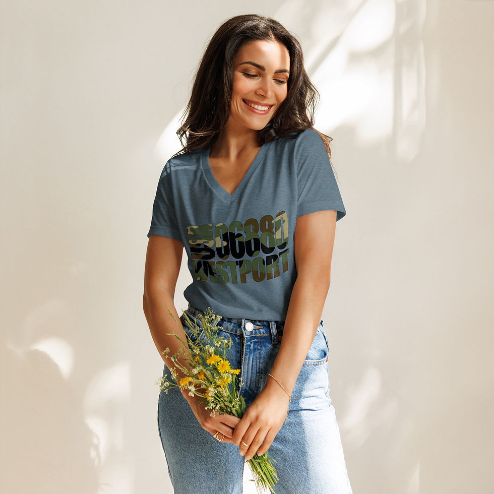 Thumbnail: Westport Camo v-neck t-shirt