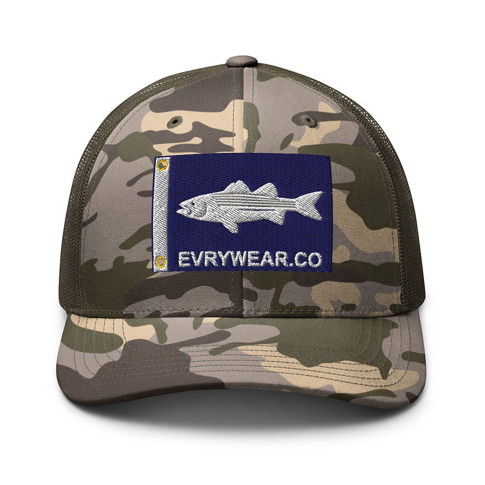 Thumbnail: Striped Bass Camo Trucker Hat