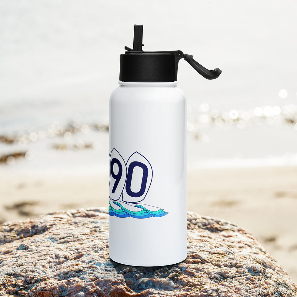 Thumbnail: Southport Downwind Fleet Stainless steel water bottle with a straw lid