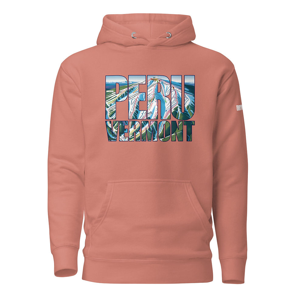 Thumbnail: Peru VT Trail Map Unisex Hoodie