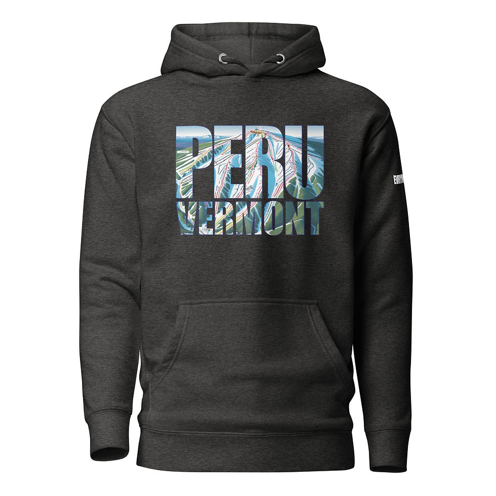 Thumbnail: Peru VT Trail Map Unisex Hoodie
