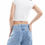 Thumbnail: Baseline ribbed baby tee in white