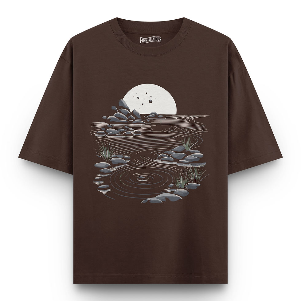 Thumbnail: Minimalist Landscape Oversized T-shirt