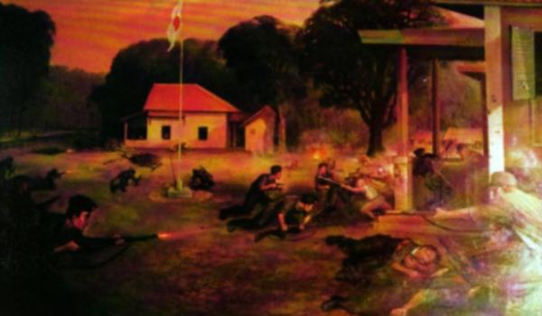 Ilustrasi Peristiwa Lengkong 25 Januari 1946. (Album Kenangan Perjuangan Siliwangi).