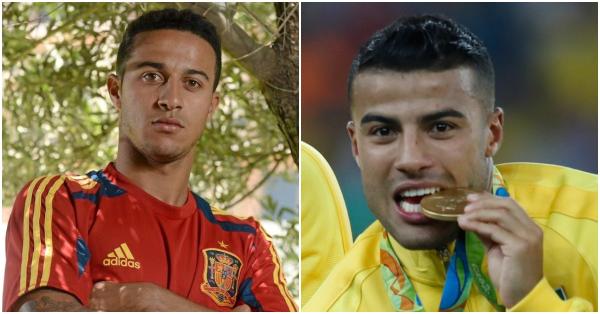 Thiago Alcântara do Nascimento (kiri) & Rafael 'Rafinha' Alcántara do Nascimento (UEFA/Agencia Brasil)