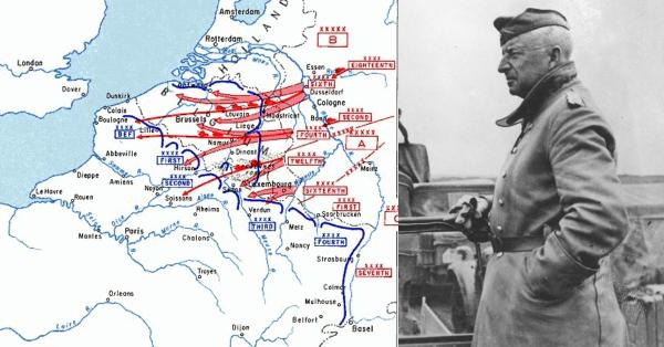Rancangan Blitzkrieg dalam invasi ke Prancis yang diracik Generalfeldmarschall Fritz Erich Georg Eduard von Manstein (Foto: Narodowe Archiwum Cyfrowe)